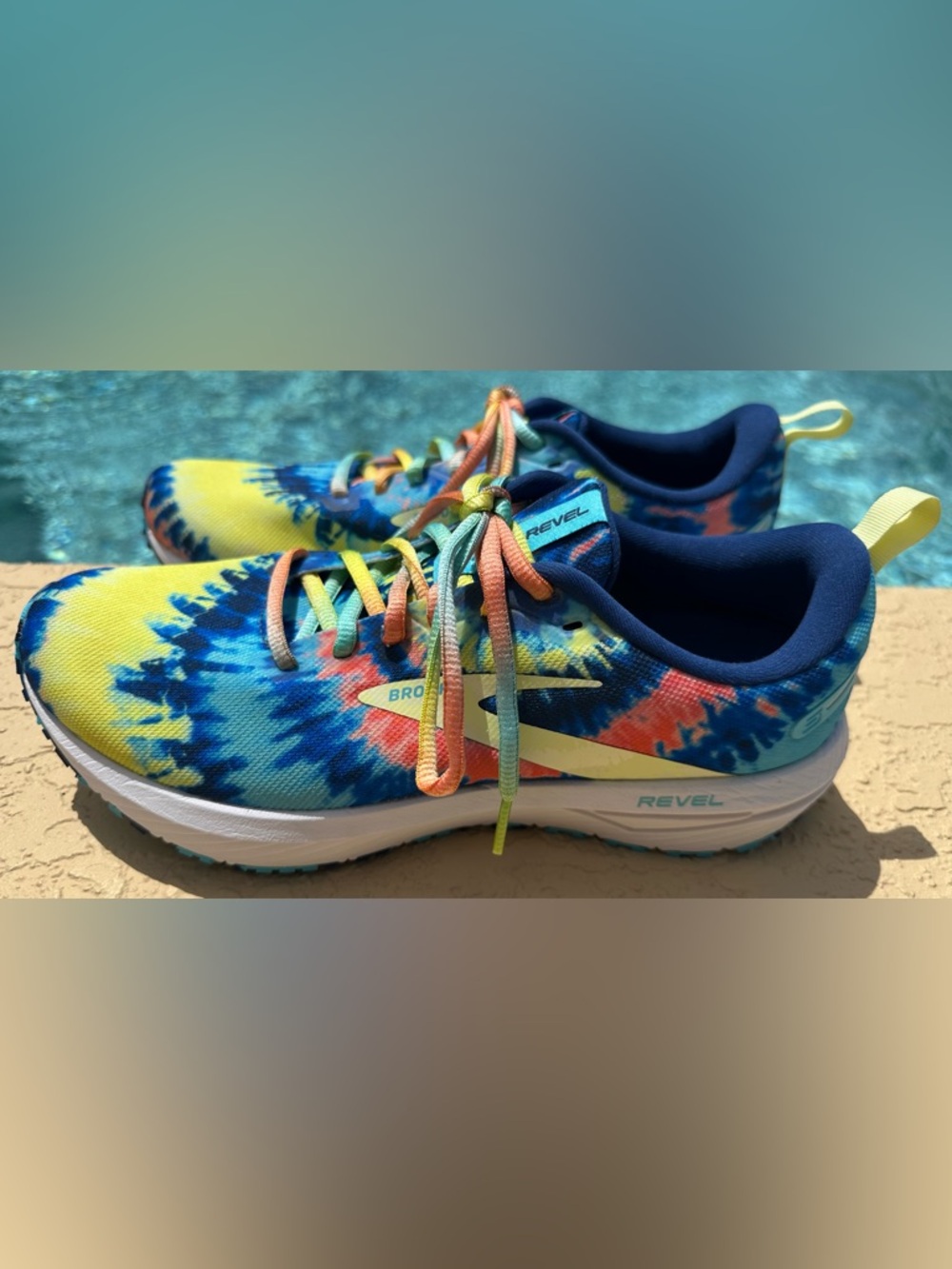 Brooks Revel 6 Blue/Bachelor Button/Yellow Running Shoes Men’s Size 10 in VGC